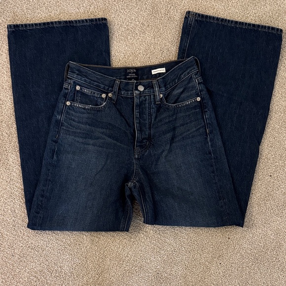 J.Crew Premium Edition Women’s SZ 25 Vintage Wide Leg, Medium Blue Jeans - Picture 7 of 10